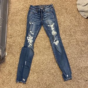 American eagle next level stretch crop jegging